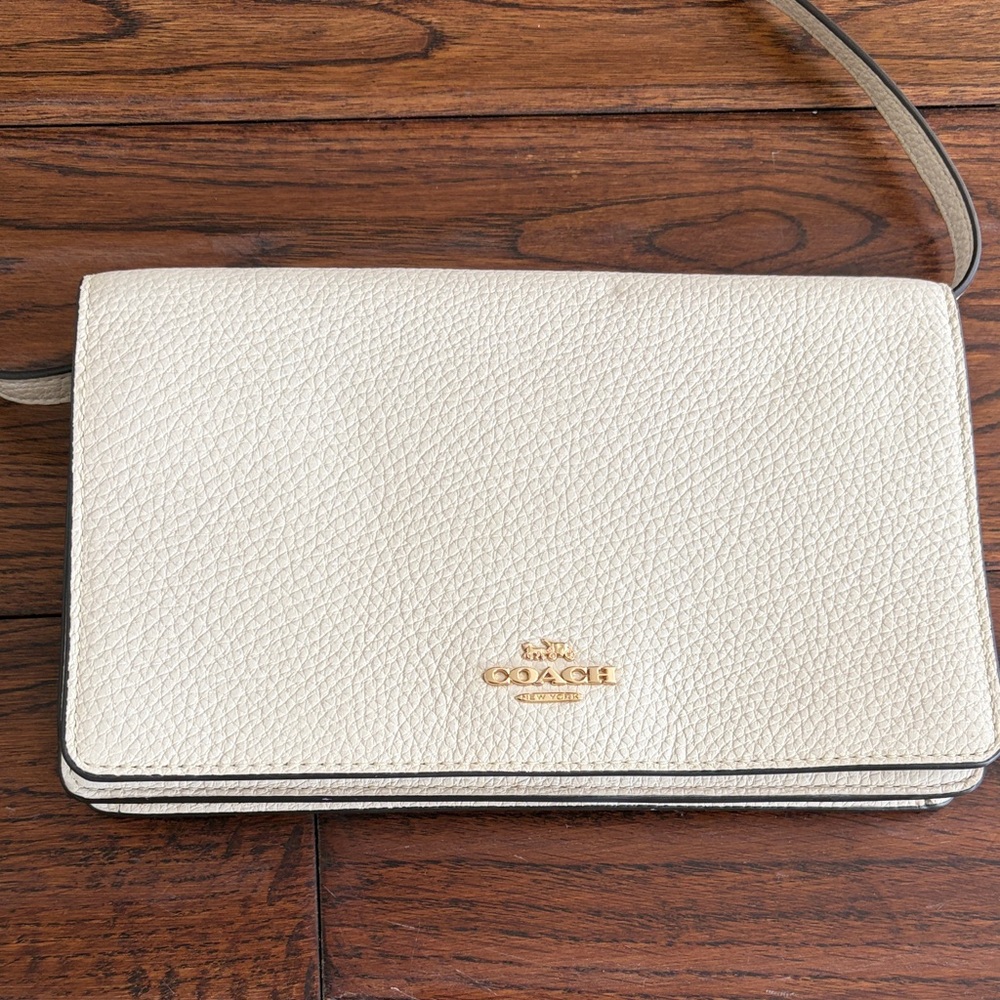 Coach Ivory Leather Crossbody Bag